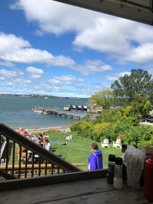 View from our restaurant on Peaks Island