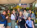 We all were given a flower at the market