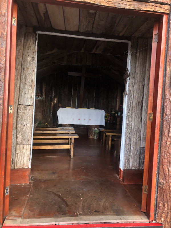 Inside chapel at Cape Horn