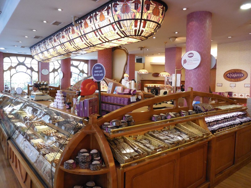 One of many chocolate stores.