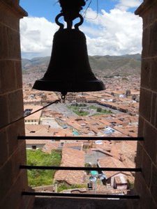 View of Cusco through Church Bells