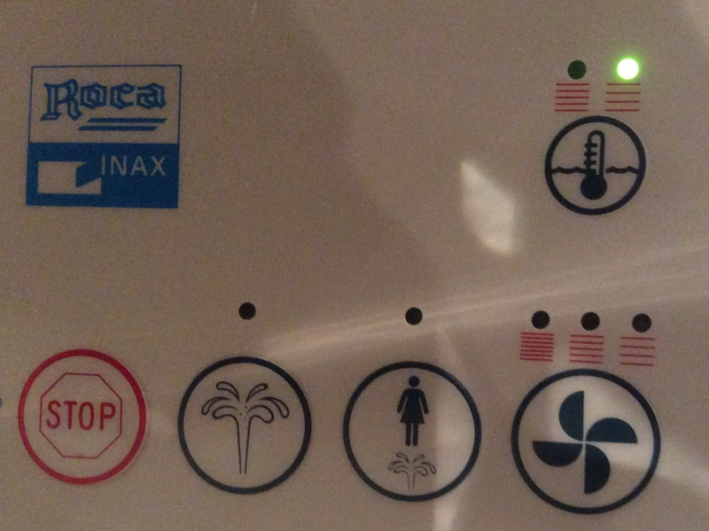 Fancy Toilet-what are all the contols for?