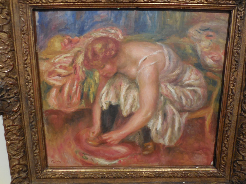 Renoir, Woman Tying Her Shoes at Courtauld 