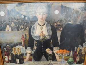 Manet A Girl Behind Bar at Courtauld 