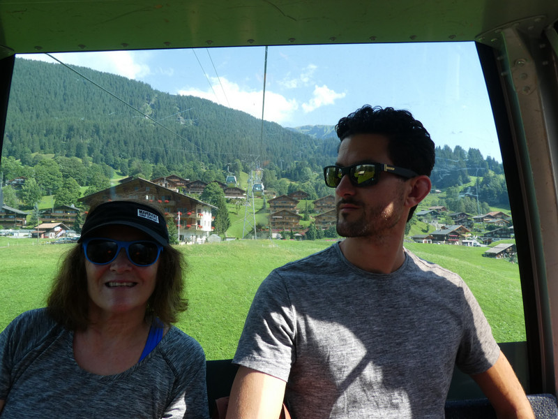 Our ride up on a gondola