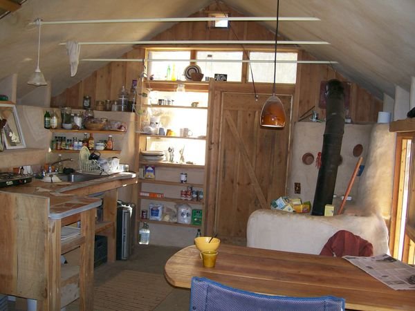 cob cottage interior