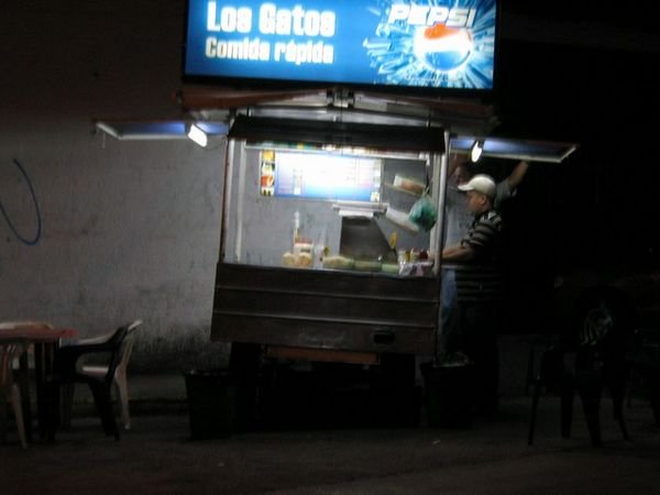 Food stand.