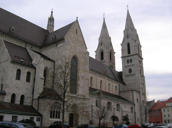 Church in the city square