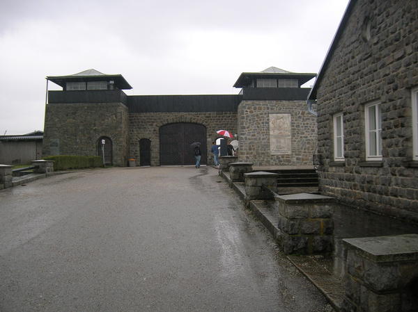 The entrance of Mauthausen