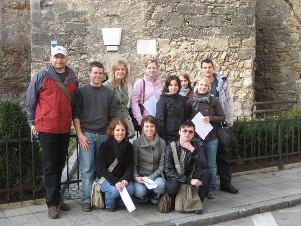 Our class outside the Reckturm
