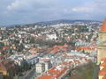 View of Bratislava from castle tower