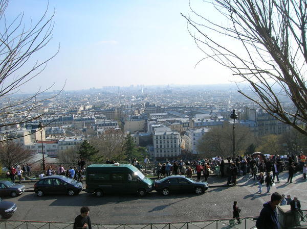 view of paris from The Sacre Coeur