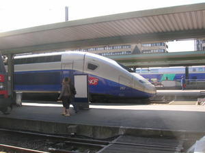 Our TGV train headed for Nice