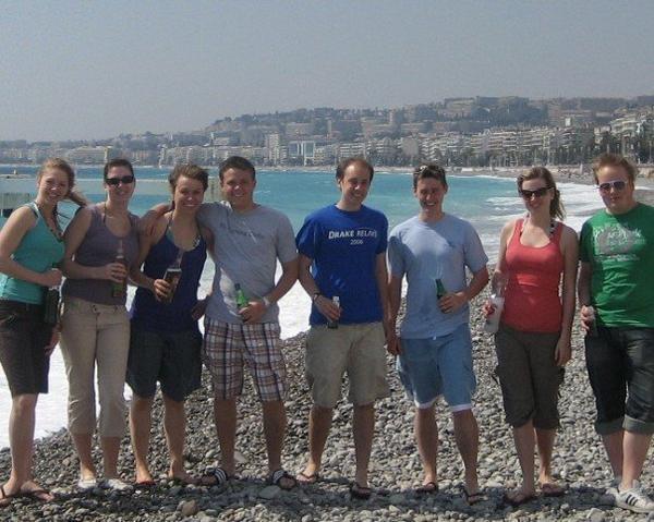 most of the group in Nice
