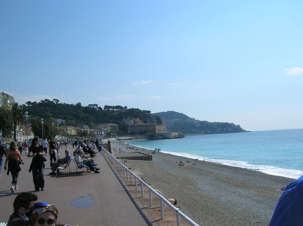 the boardwalk in Nice