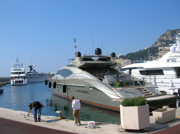 Ships in a Monaco harbor