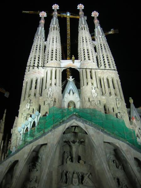 Gaudi Church at night