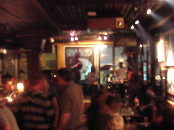 blurry picture in the Jazz club