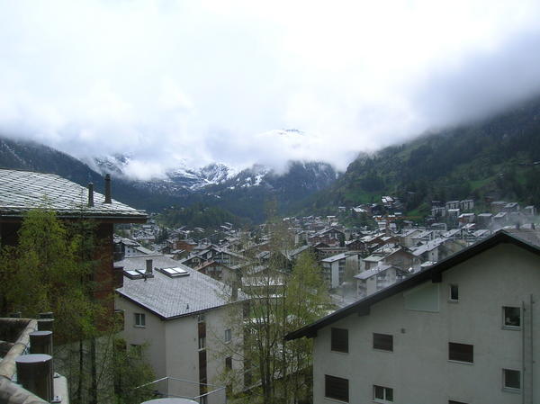 Zermatt under cloud cover