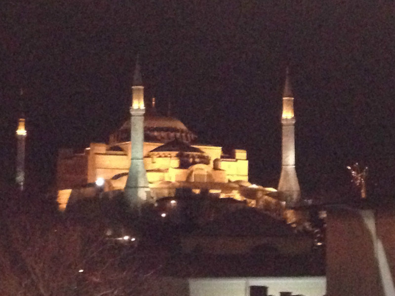 View from hotel.  Hagia Sophia