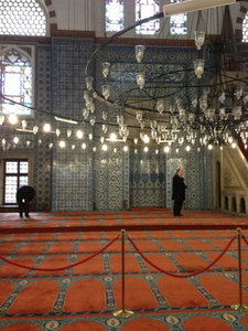 Blue tiled mosque