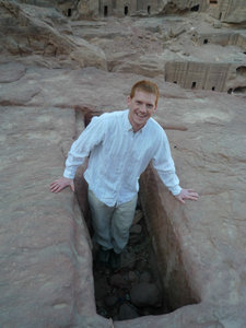 Mike in a tomb