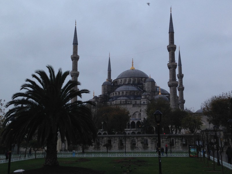 Blue Mosque In Rain