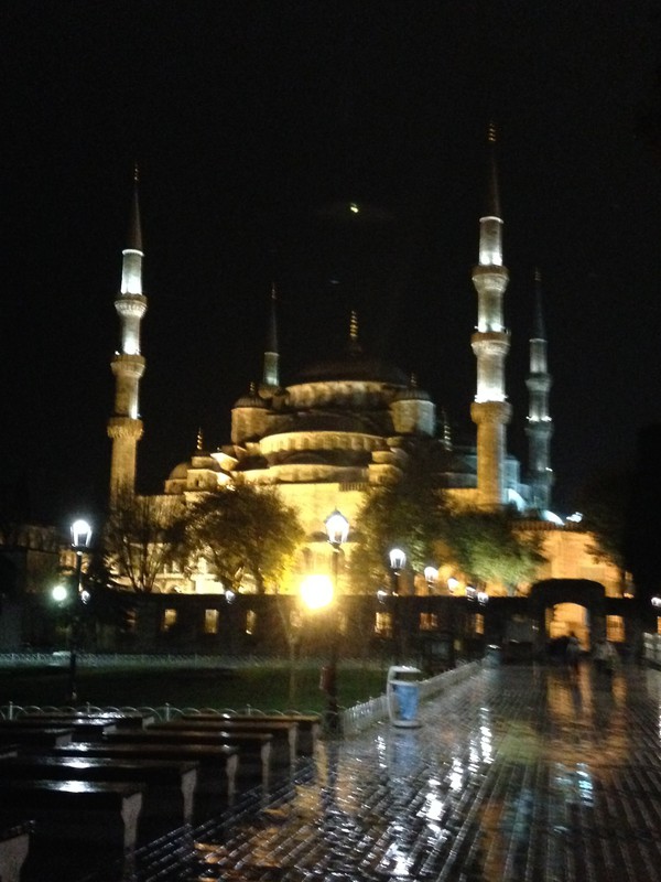 Blue Mosque At Night