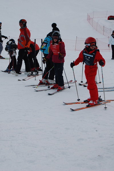 Tatiana and her ski class