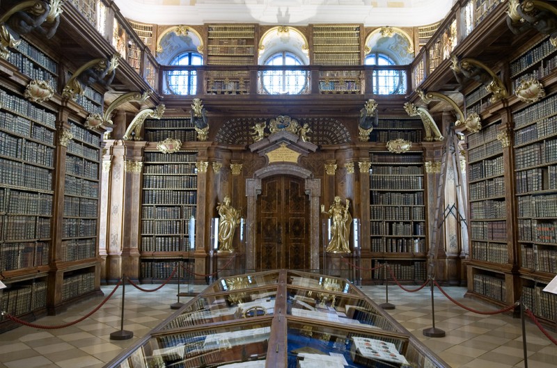 Library at Melk Abbey