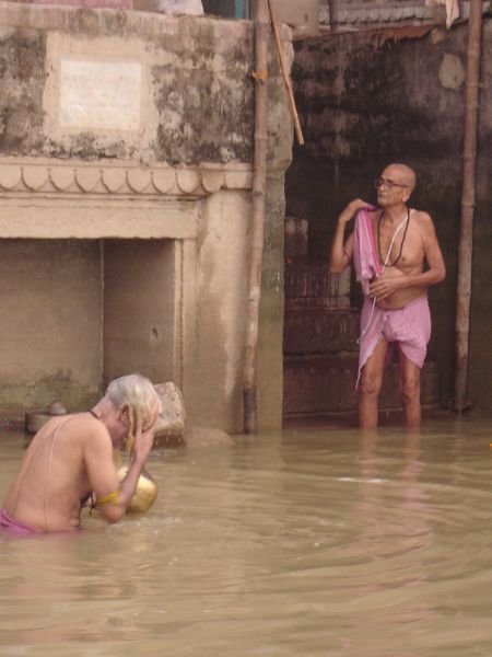 Bathing at the ghats