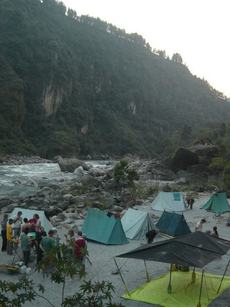 one of the rafting camps