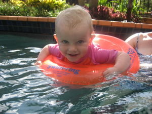Swimming in a Ring all by herself