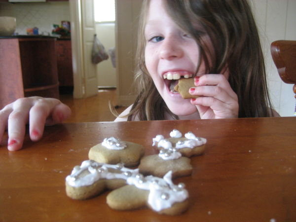Making Gingerbread Cookies