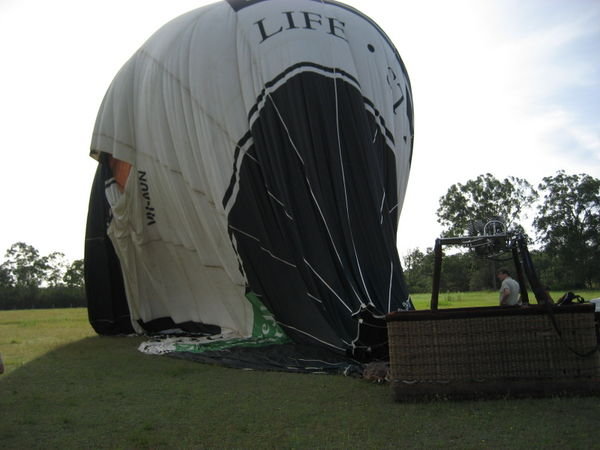 Landed and deflated