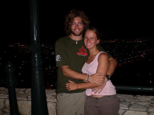 Simon and I with Guayaquil sprawling behind us