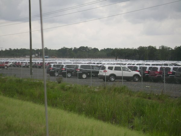 Thousands of cars