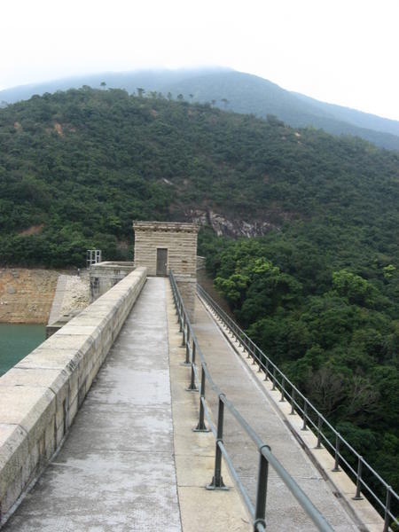 Crossing the Tai Tam Reservoir