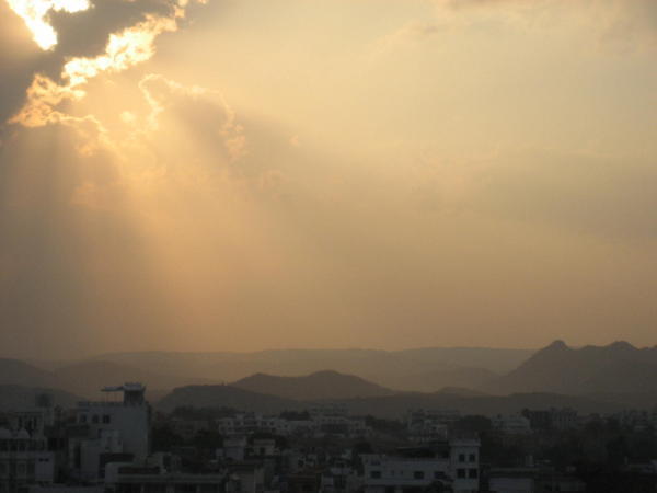 Sunset over Udaipur