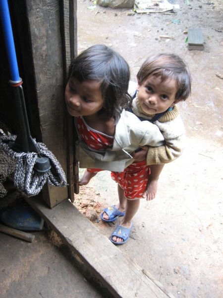 Children in K'ho minority village