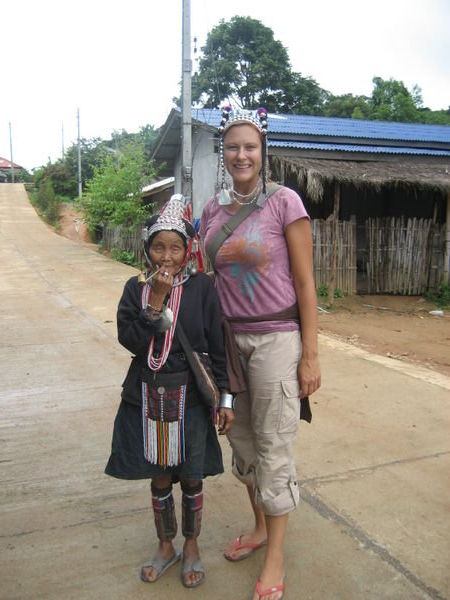 Me and a lady from the Akha hilltribe
