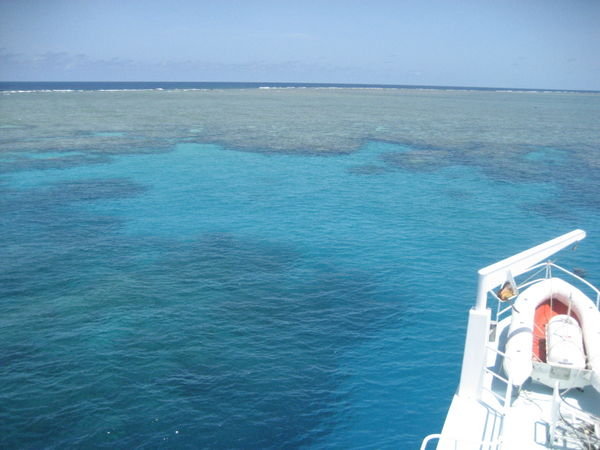 View above Troppos Bay on Norman reef