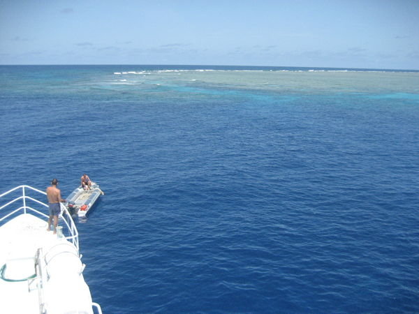 Live aboard boat on Norman Reef