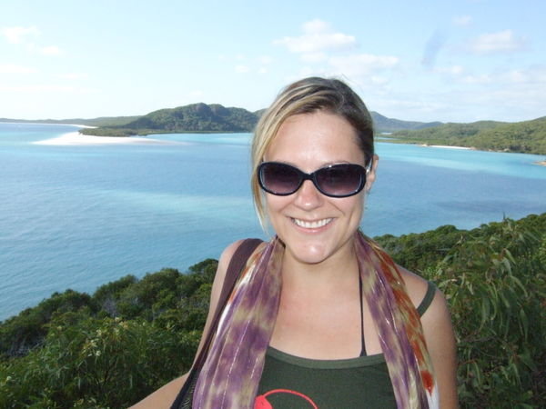Me at Whitehaven beach lookout