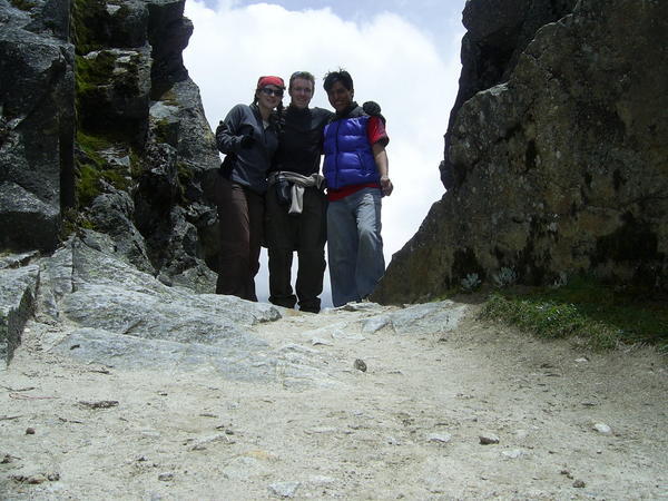 Bex, Dom & Jose at the Punta Union pass