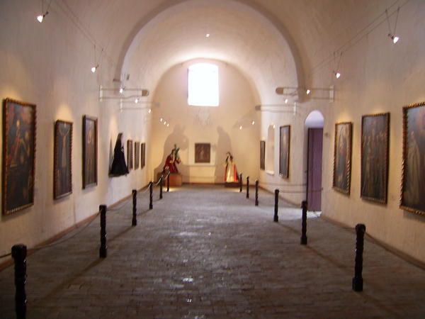Paintings leading to the Chapel