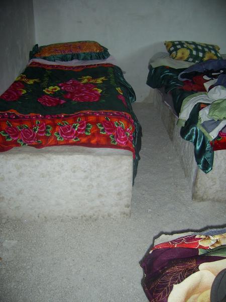 Our room made of salt (well, the beds and floors!)