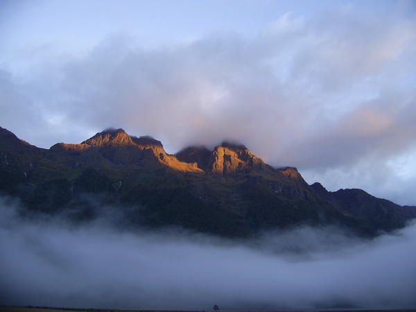 Sunrise at the Fiordland