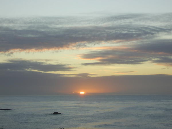 Sunrise over the Sea at Shag Point