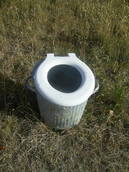 Improvised toilet
